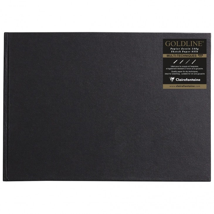 Goldline - A4 Paysage - Uni - Noir - 3329681342443