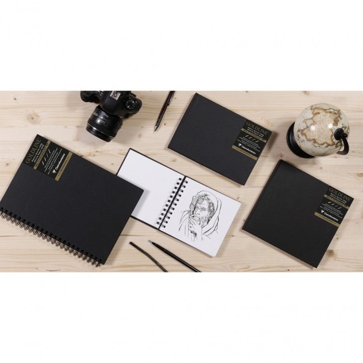 Goldline - A4 Paysage - Uni - Noir - 3329681342443
