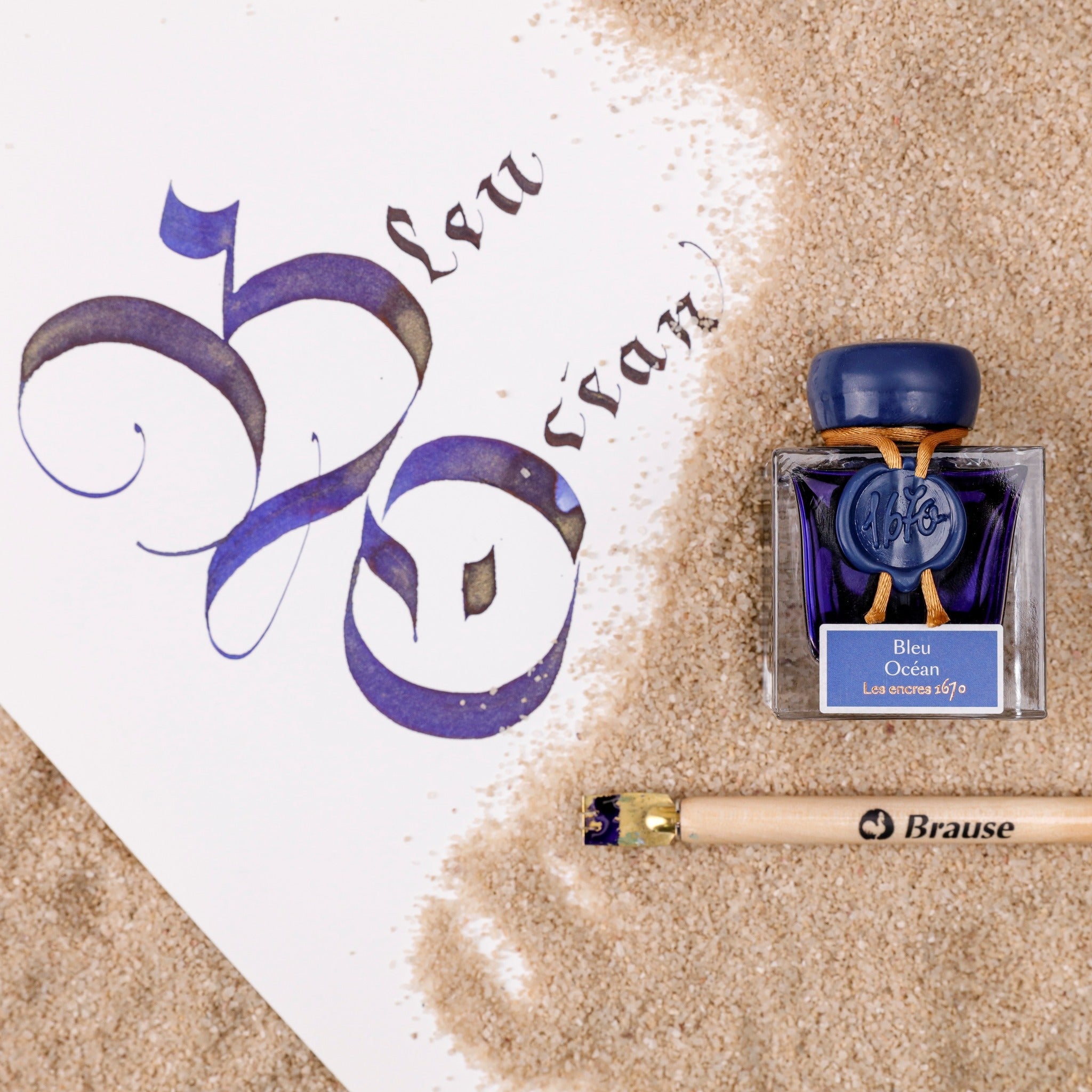 Les Encres 1670 - 50 ml - Bleu Océan - 3188555150184