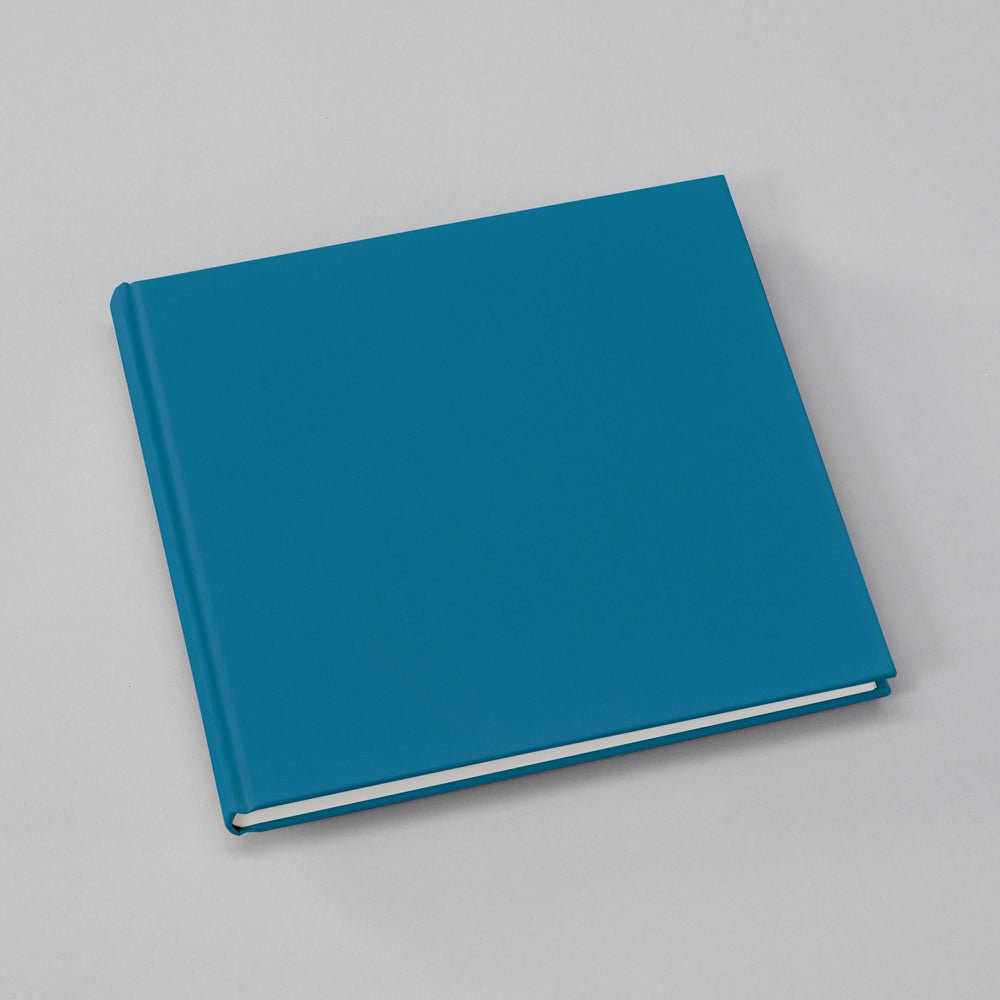 Livre d'Or SEMIKOLON - 25 x 23 cm - Uni - Azzurro -