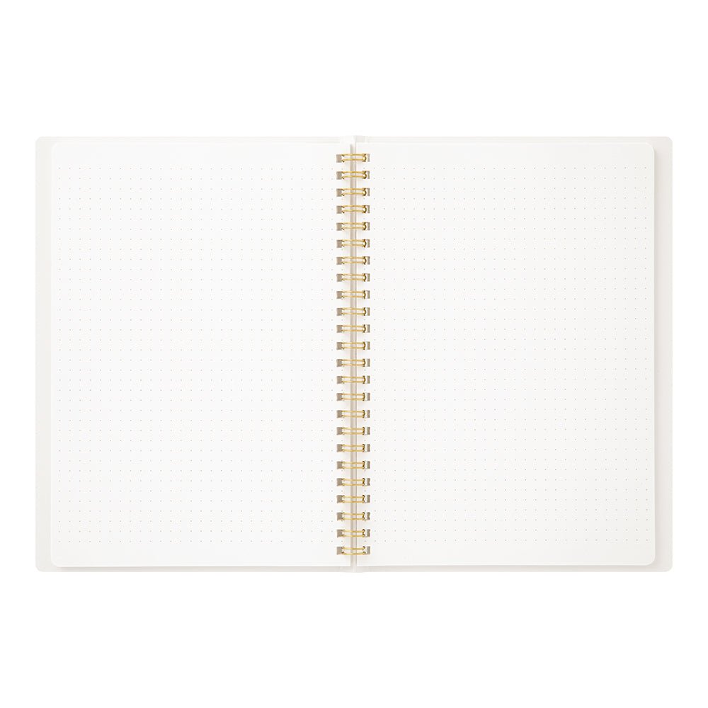 Midori Note Dot Spirale - A5 - Pointillé - Crème - 4902805153317