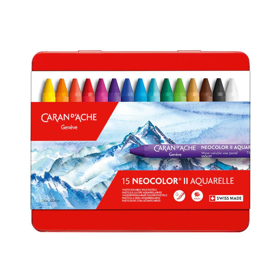 NEOCOLOR II - Boîte Métal 15 Pastels - 7610186243158