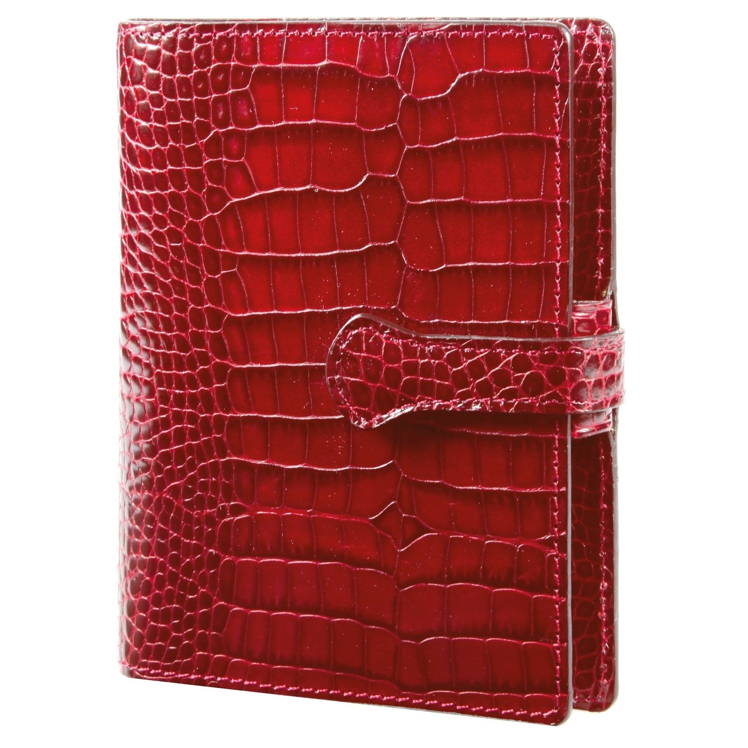 Organiseur Mignon AK13 Croco Savannah - 13.9 x 11 cm - 1 semaine sur 2 pages - Rouge -