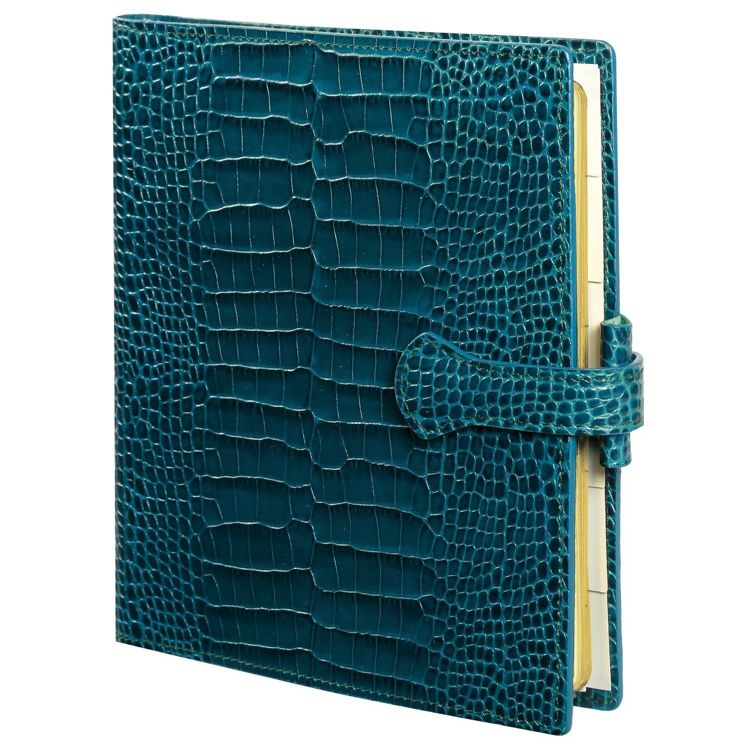 Organiseur Mignon AK17 Croco Savannah - 18.5 x 16.8 cm - 1 semaine sur 2 pages - Colvert -