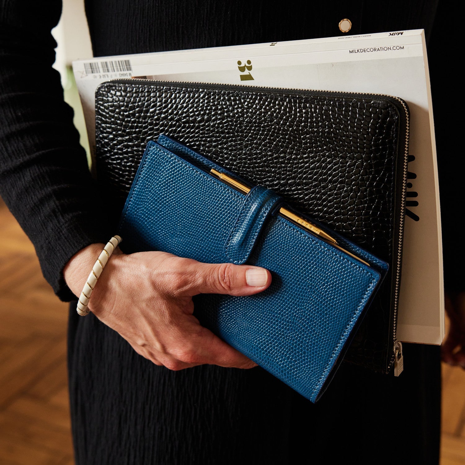 Organiseur Mignon AK18 Bornéo - 17 x 9.4 cm - 1 semaine + notes - Noir -