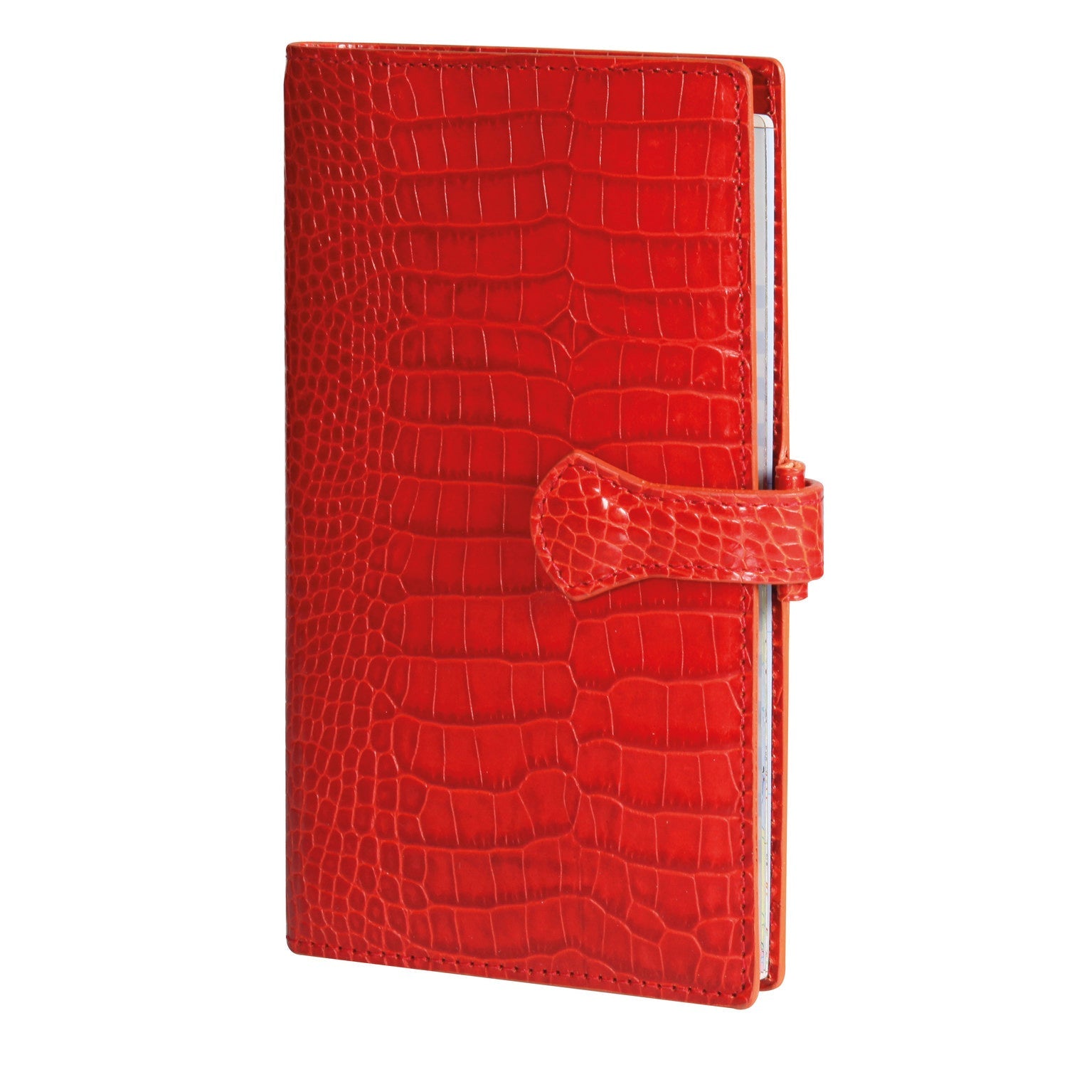 Organiseur Mignon AK18 Croco Savannah - 18.5 x 10.8 cm - 1 semaine + notes - Orange -