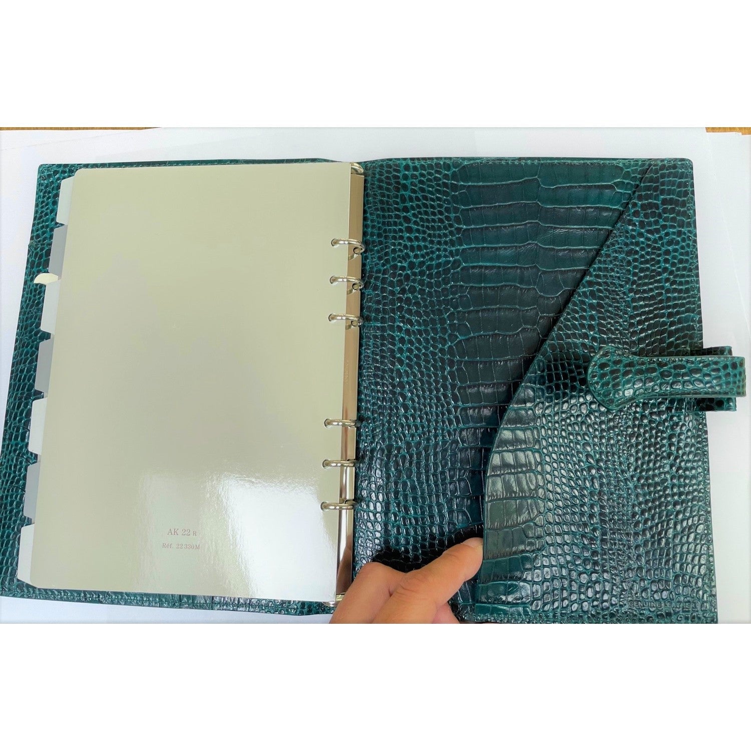 Organiseur Mignon AK22 Croco Savannah - 23 x 17.3 cm - 1 semaine sur 2 pages - Colvert -
