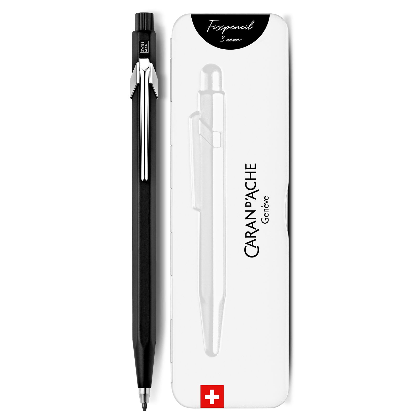 Porte-mine CARAN D'ACHE Fixpencil - 3.0 - Noir - -
