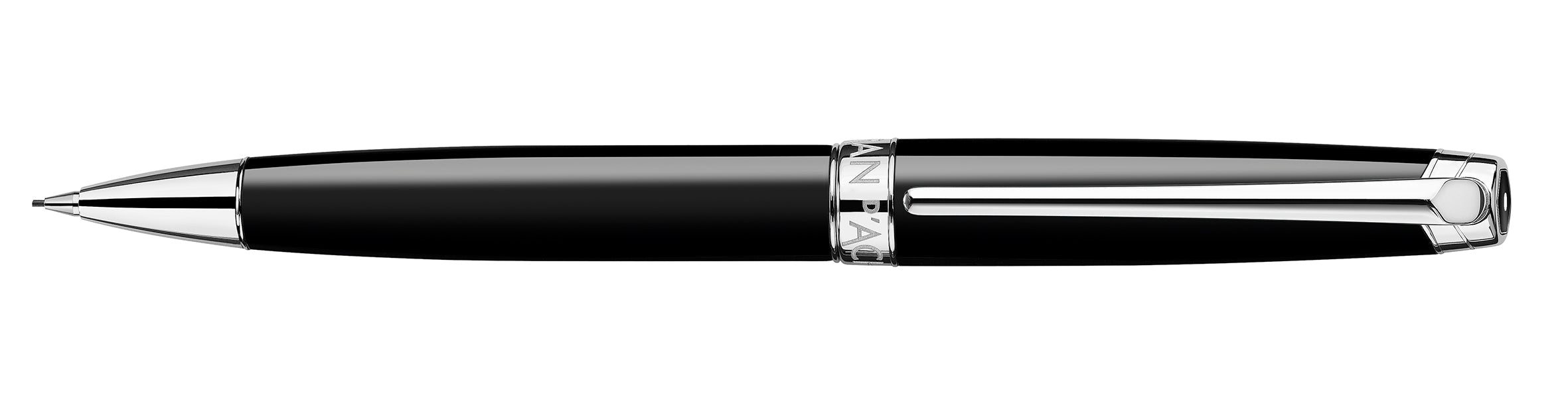 Porte-mine CARAN D'ACHE Léman Ebony Noir Argenté Rhodié - 0.7 - Ebony noir argenté rhodié - -