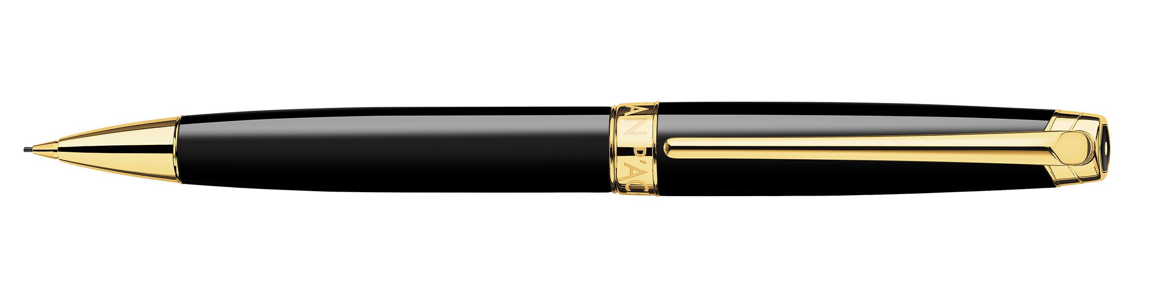 Porte-mine CARAN D'ACHE Léman Ebony Noir Plaqué Or - 0.7 - Ebony noir plaqué or - -