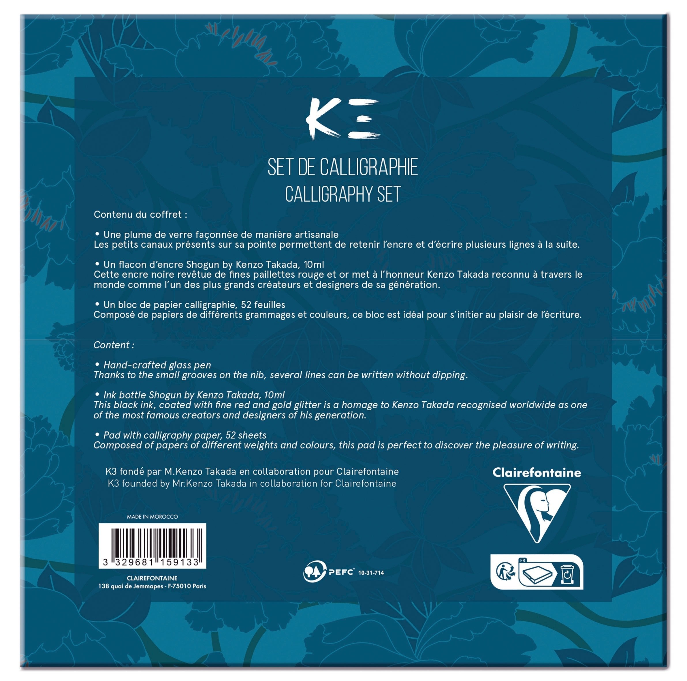 Set de calligraphie KENZO K3 blue - 10 ml - Shogun - 3329681159133