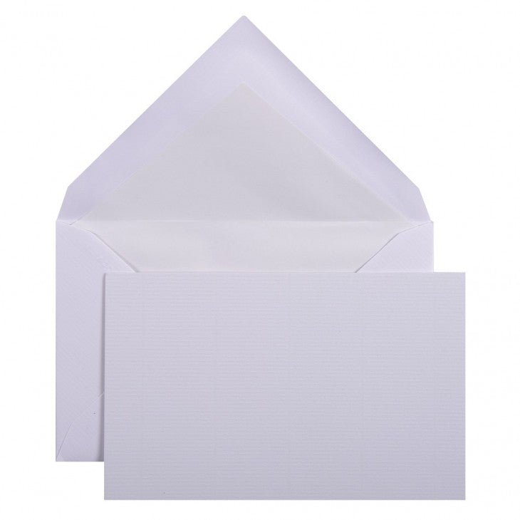 Set de correspondance Authentique Vergé de France format Visite - C6 - 300 g/m² - Extra-blanc - 3140290256507