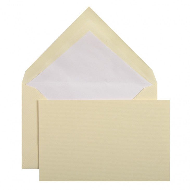 Set de correspondance Authentique Vergé de France format Visite - C6 - 300 g/m² - Ivoire - 3140290256163