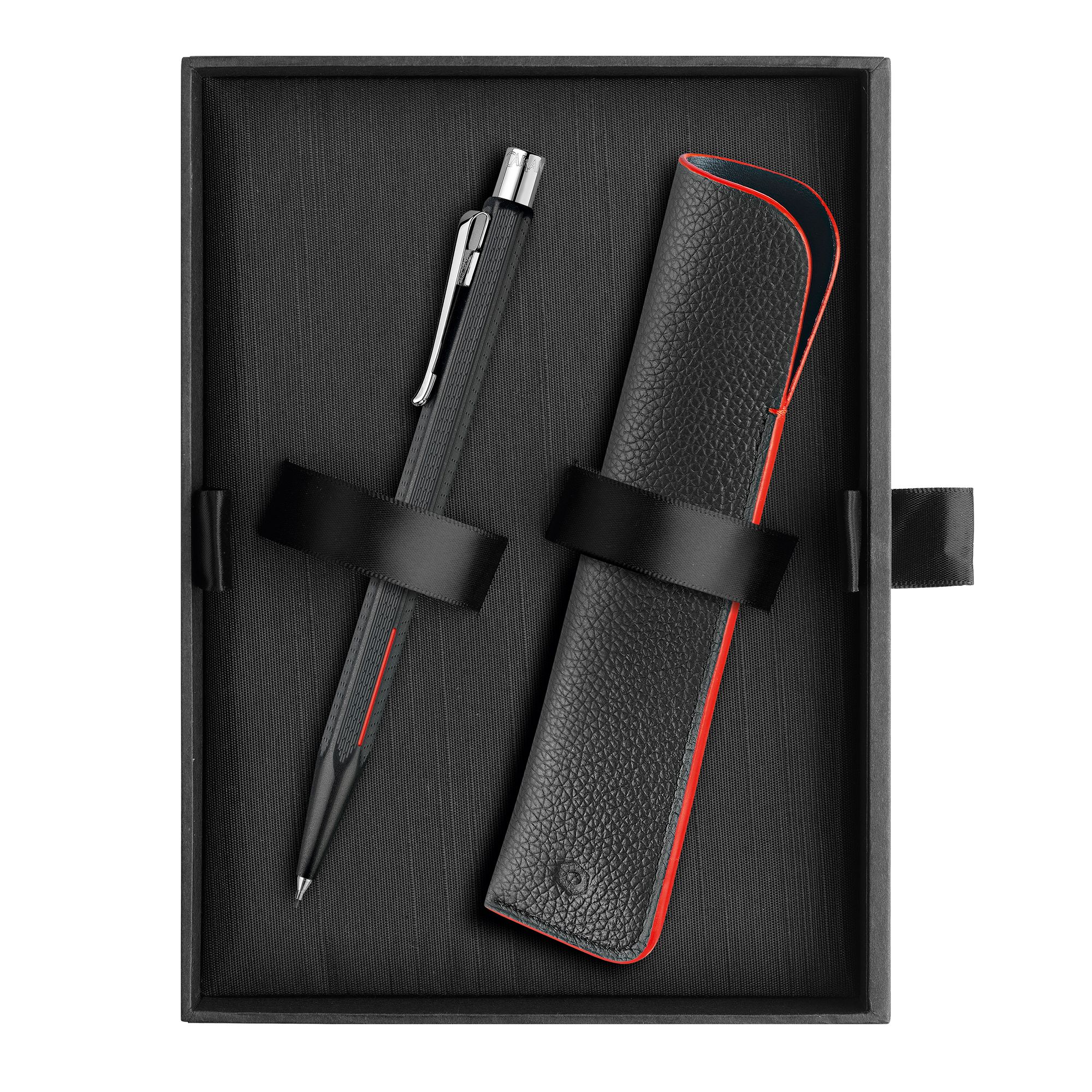 Set porte-mine CARAN D'ACHE Ecridor Racing - 0.7 - Chromé Noir Mat - -