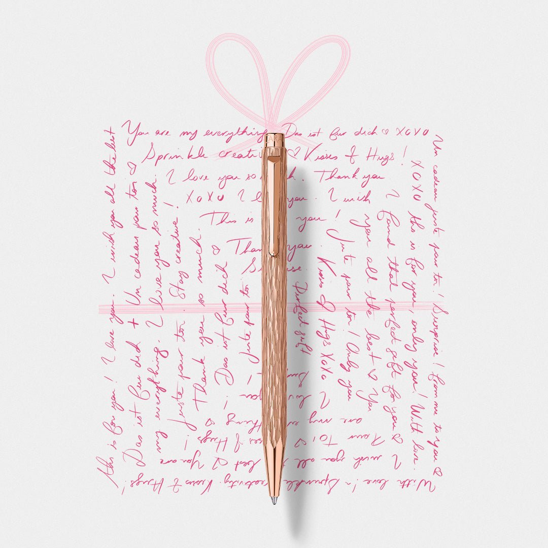 Set stylo bille CARAN D'ACHE Ecridor Venetian Édition Spéciale - Medium (M) - Doré Rose - 7630002353595