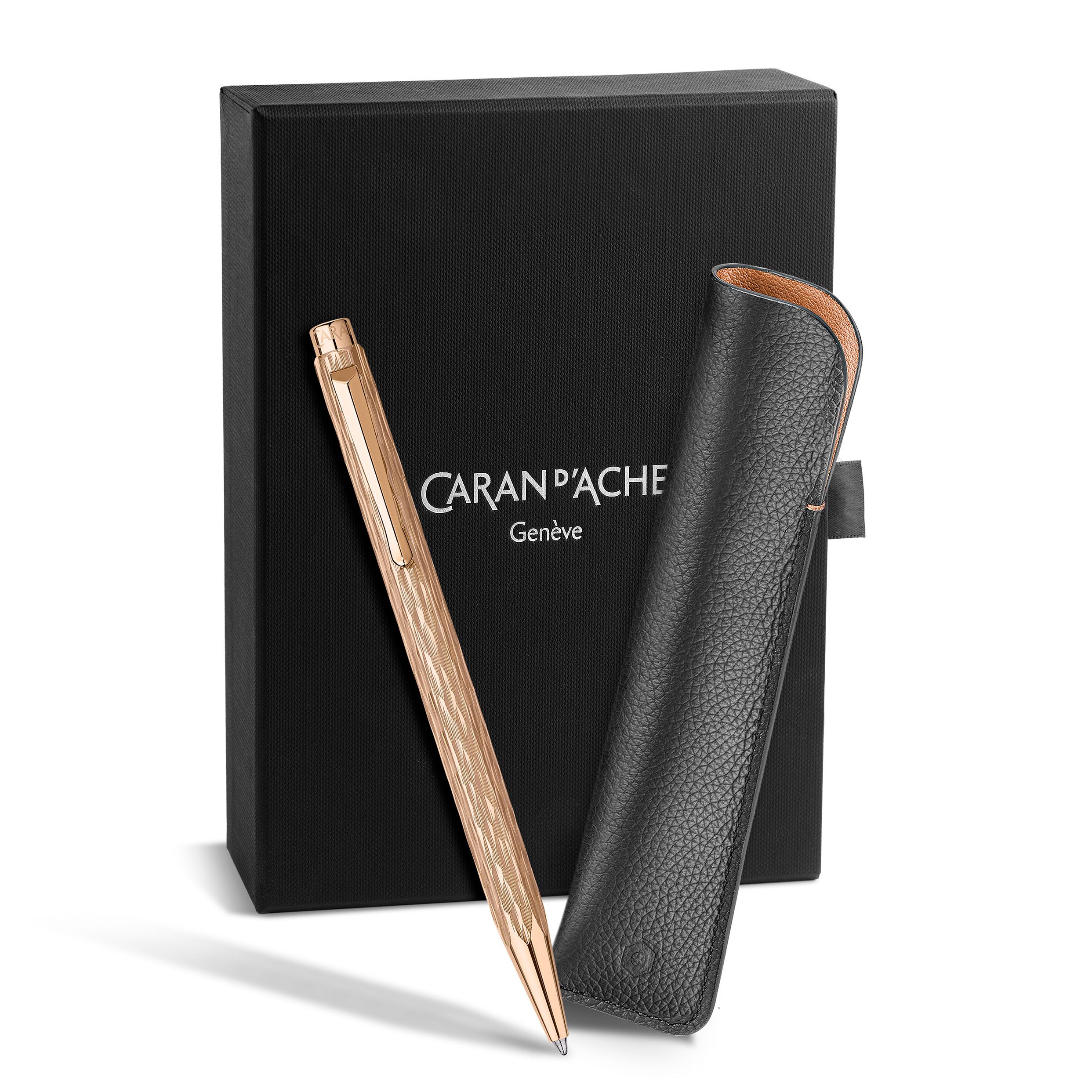 Set stylo bille CARAN D'ACHE Ecridor Venetian Édition Spéciale - Medium (M) - Doré Rose - 7630002353595