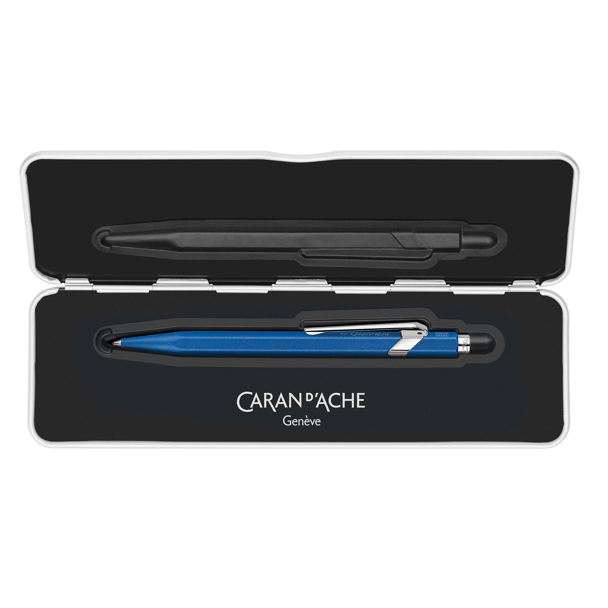 Stylo bille CARAN D'ACHE 849 Colormat - X - Bleu - 7630002351829