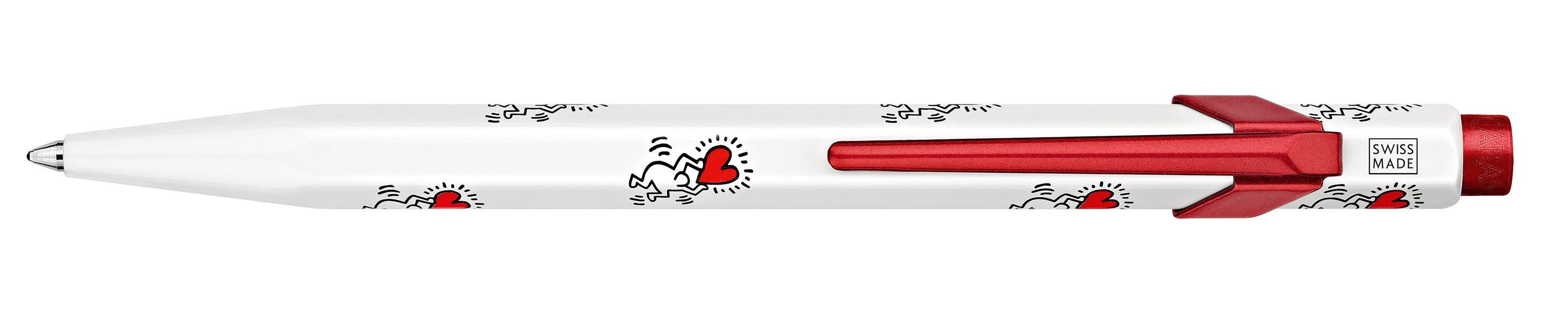 Stylo bille CARAN D'ACHE 849 Keith Haring Edition Spéciale - Medium (M) - Blanc - 7630002353793
