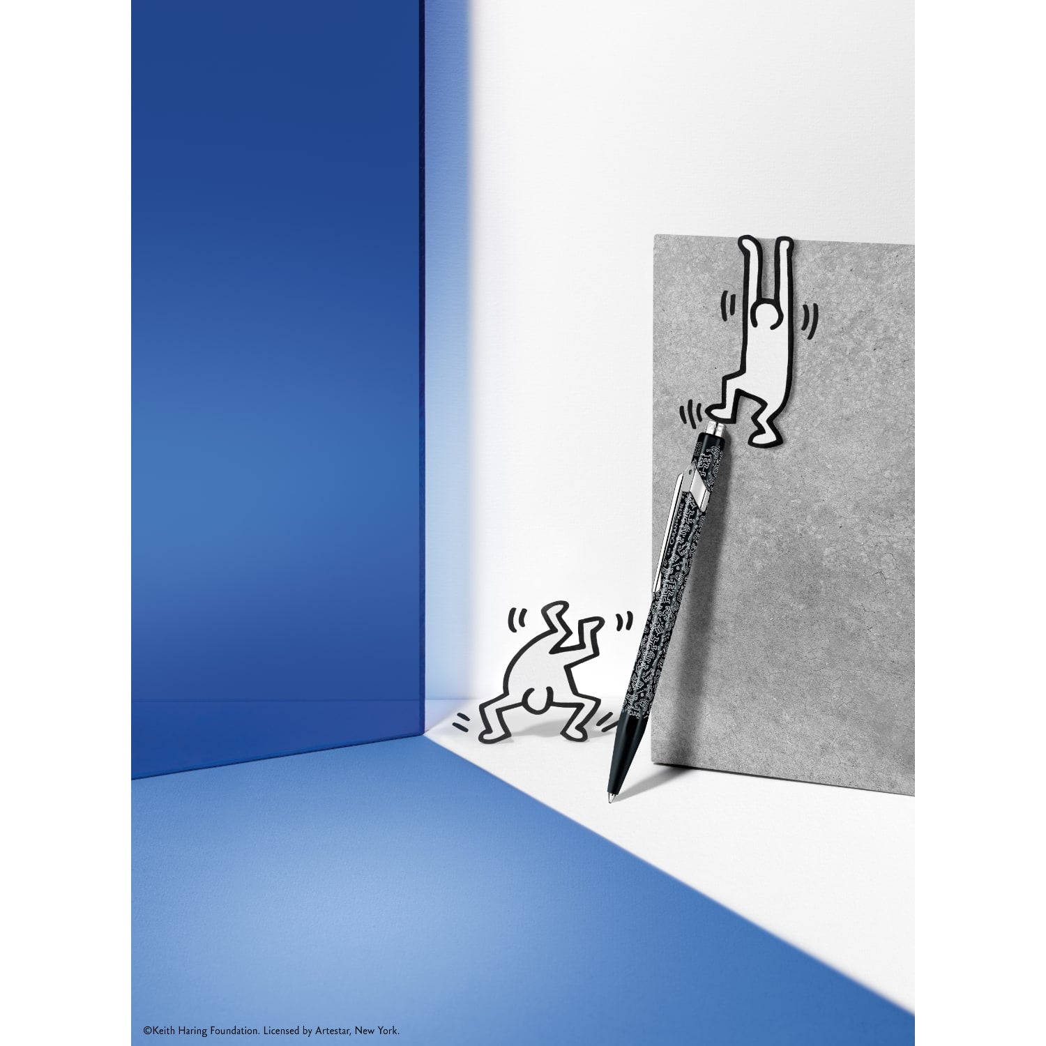 Stylo bille CARAN D'ACHE 849 Keith Haring Edition Spéciale - Medium (M) - Blanc - 7630002353793