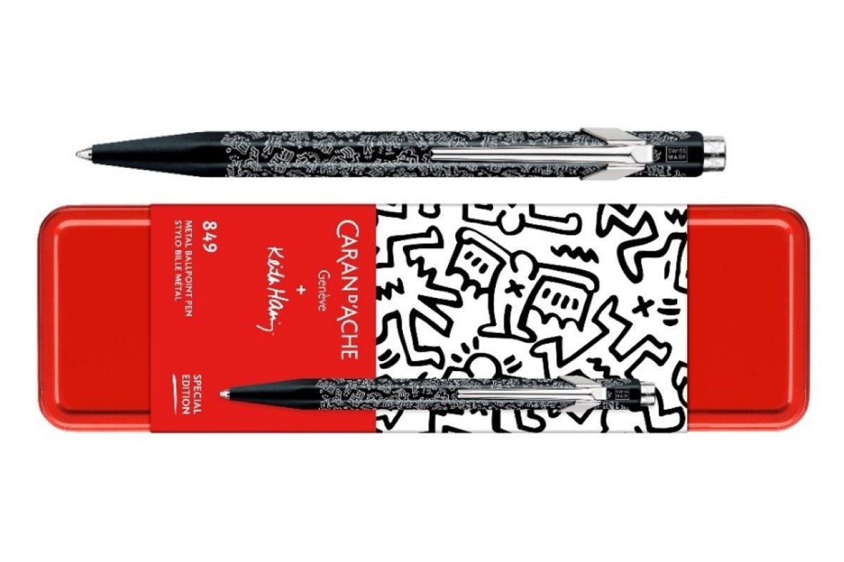 Stylo bille CARAN D'ACHE 849 Keith Haring Edition Spéciale - Medium (M) - Noir - 7630002353809
