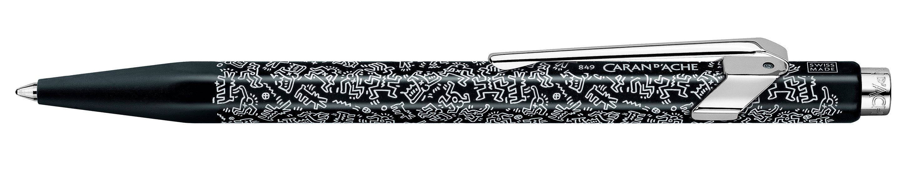 Stylo bille CARAN D'ACHE 849 Keith Haring Edition Spéciale - Medium (M) - Noir - 7630002353809