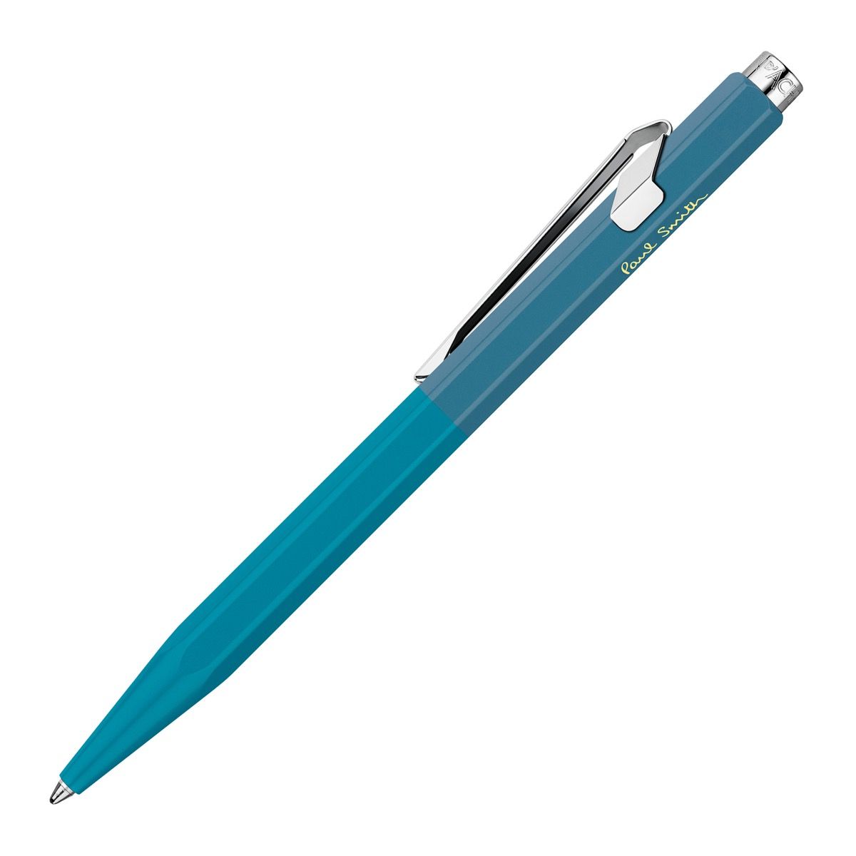 Stylo bille CARAN D'ACHE 849 Paul Smith Édition Spéciale 4 - Medium (M) - Cyan Blue & Steel Blue - 7630002353281