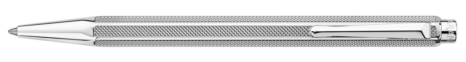 Stylo bille CARAN D'ACHE Ecridor Maille Milanaise - Medium (M) - Argenté - 7630002341264