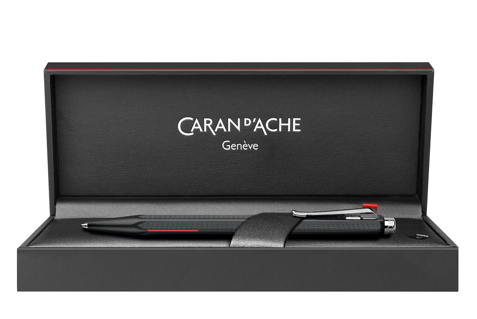 Stylo bille CARAN D'ACHE Ecridor Racing - Medium (M) - Chromé Noir Mat - -