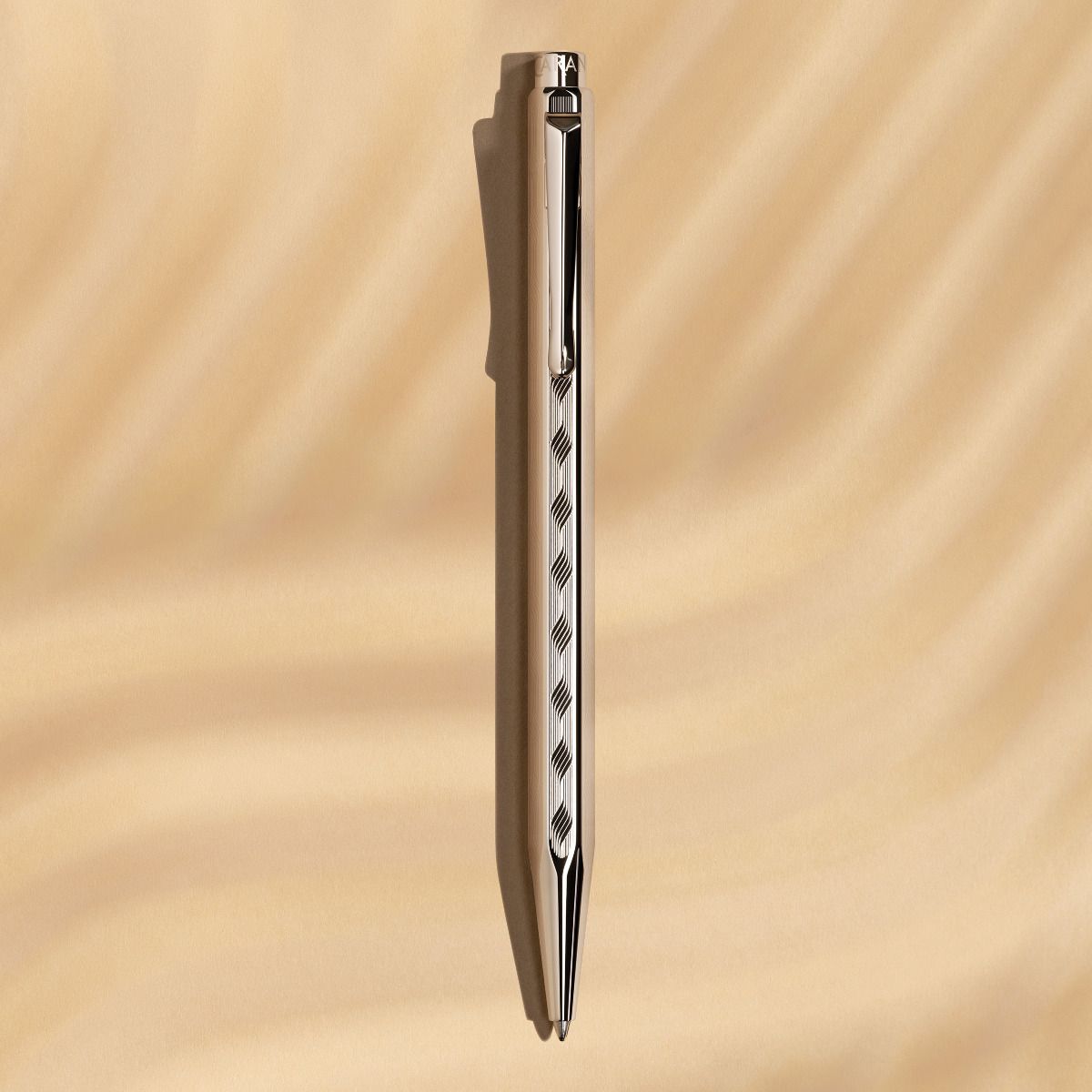 Stylo bille CARAN D'ACHE Ecridor Tressé Platiné Édition Spéciale - Medium (M) - Argenté - -