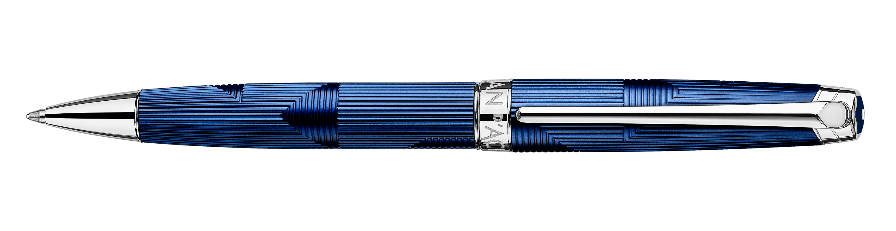 Stylo bille CARAN D'ACHE Léman Bleu Marin - Medium (M) - Bleu marin - -