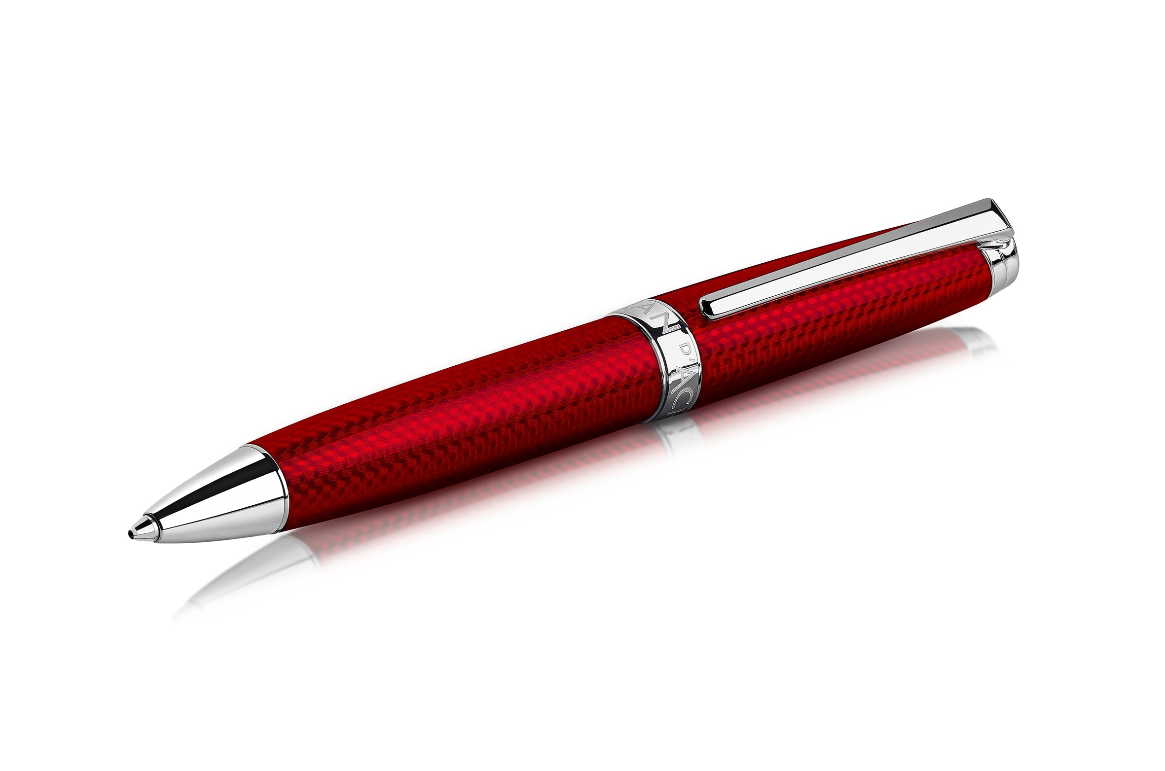 Stylo bille CARAN D'ACHE Léman Rouge Carmin - Medium (M) - Rouge Carmin - -