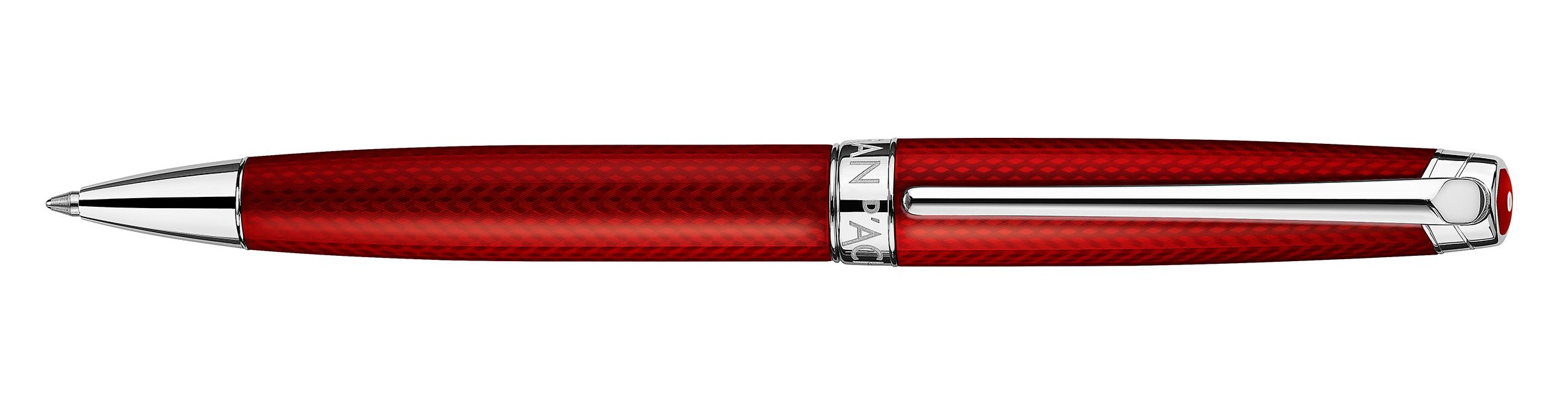 Stylo bille CARAN D'ACHE Léman Rouge Carmin - Medium (M) - Rouge Carmin - -