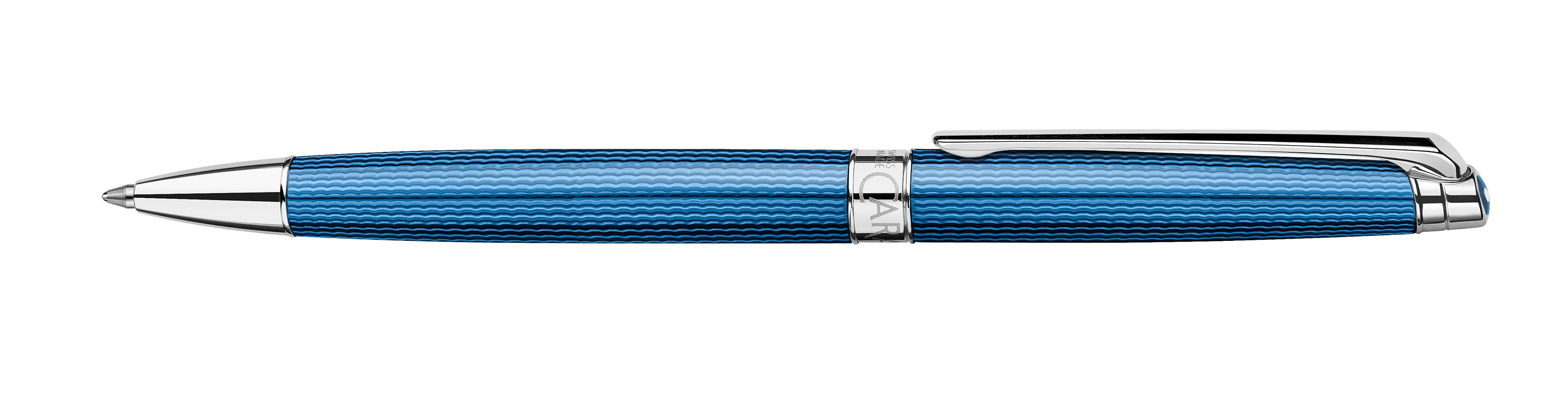 Stylo bille CARAN D'ACHE Léman Slim Grand Bleu - Medium (M) - Grand bleu - -