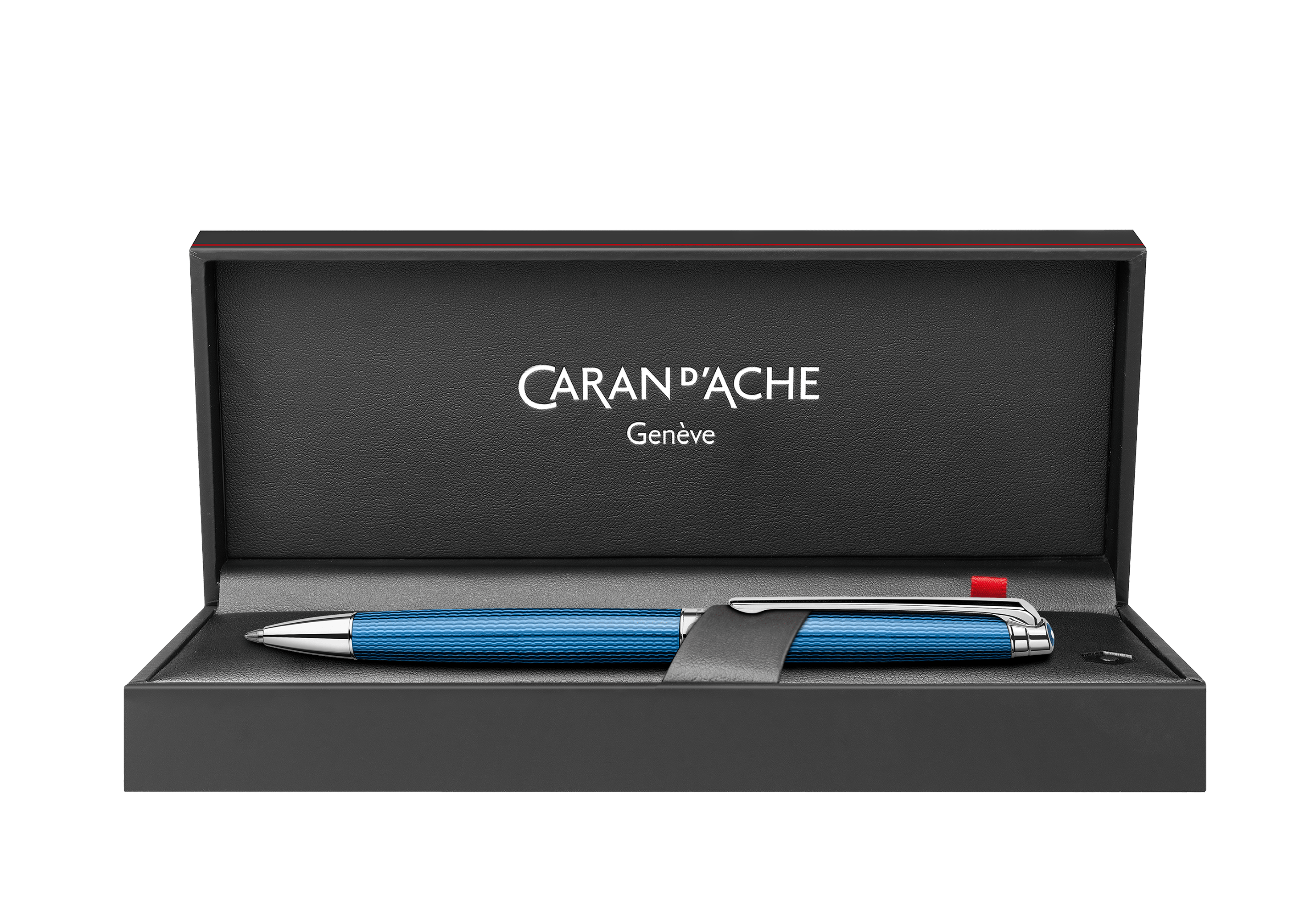 Stylo bille CARAN D'ACHE Léman Slim Grand Bleu - Medium (M) - Grand bleu - -