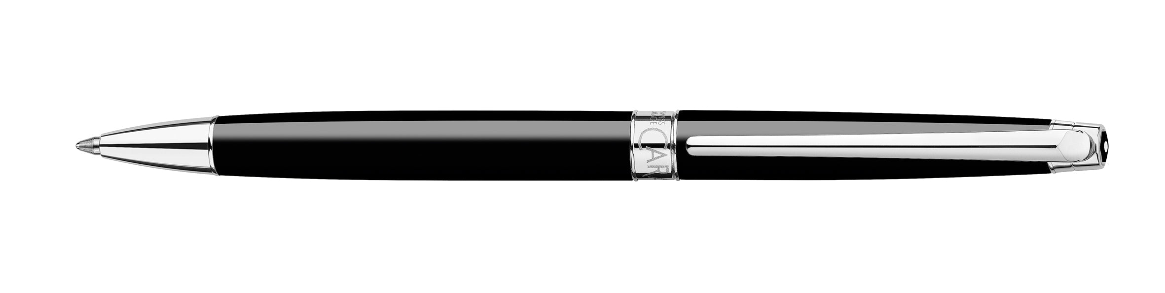 Stylo bille CARAN D'ACHE Léman Slim Noir Ébène - Medium (M) - Noir ébène - -