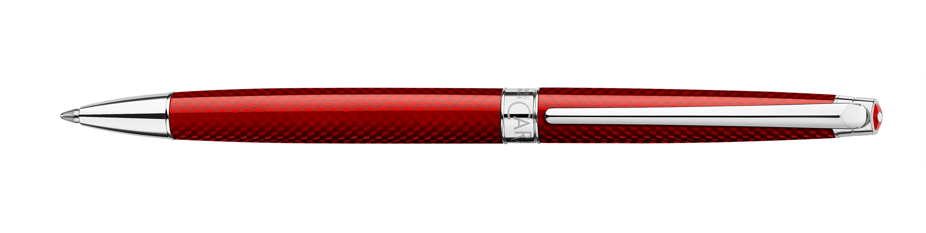 Stylo bille CARAN D'ACHE Léman Slim Rouge Carmin - Medium (M) - Rouge carmin - -