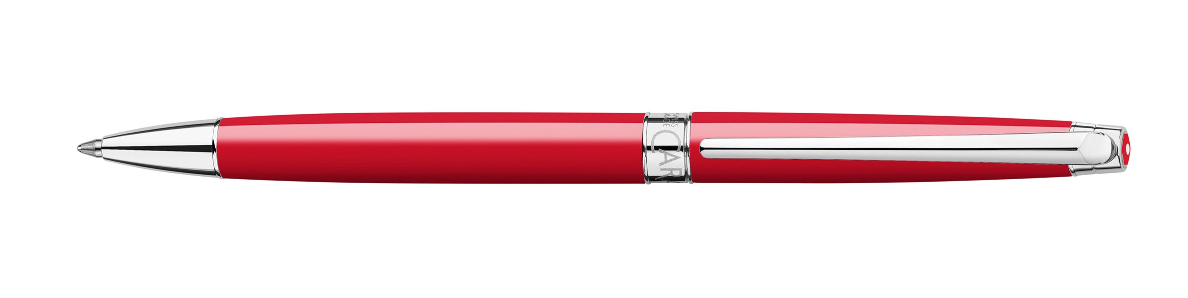 Stylo bille CARAN D'ACHE Léman Slim Rouge Écarlate - Medium (M) - Rouge écarlate - -