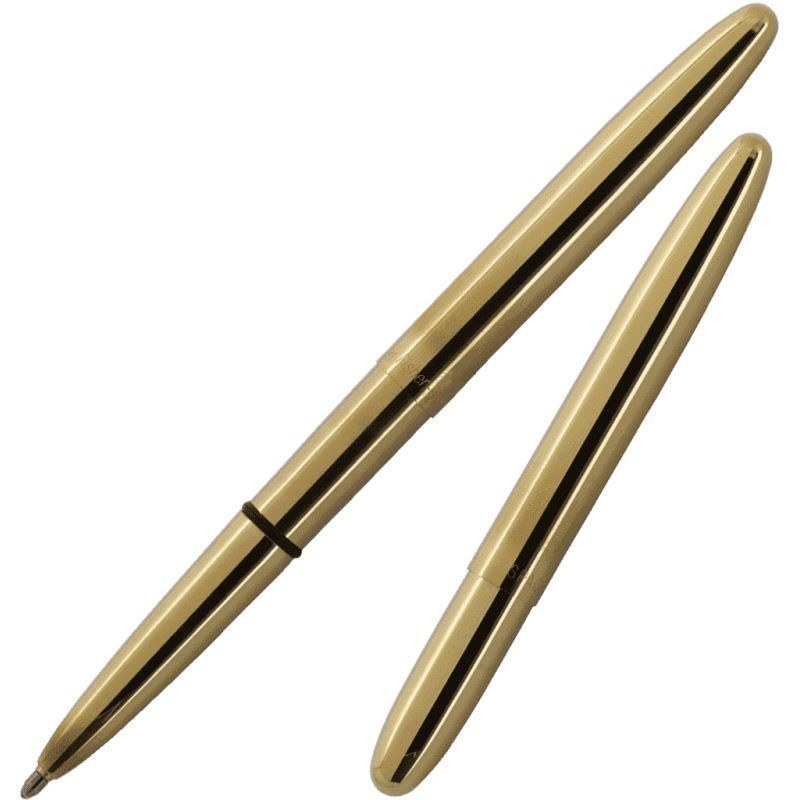 Stylo bille FISHER SPACE Pen Bullet Laiton Brut Antimicrobien - Medium (M) - Laqué Or - 747609845006