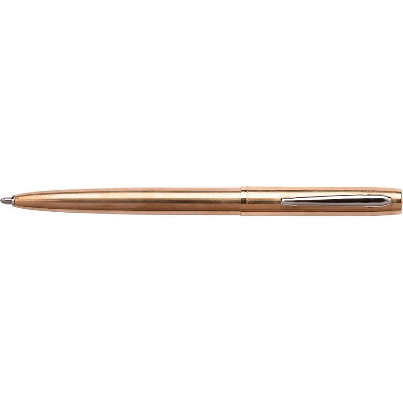 Stylo bille FISHER SPACE Pen Cap-O-Matic Laiton Brut Antimicrobien - Medium (M) - Laqué Or - 0747609821079