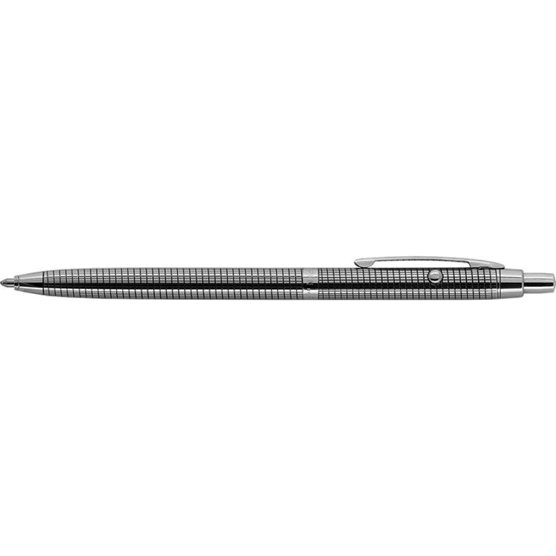 Stylo bille FISHER SPACE Shuttle - Medium (M) - Chrome avec grille noir - 0747609831443