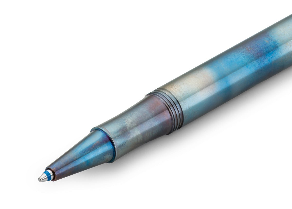 Stylo bille KAWECO Liliput avec capuchon - Medium (M) - Fireblue - -