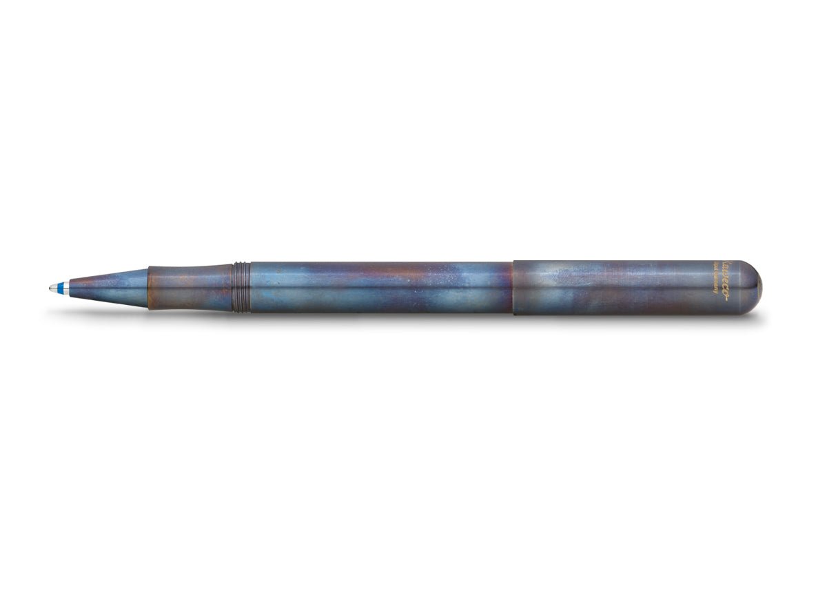 Stylo bille KAWECO Liliput avec capuchon - Medium (M) - Fireblue - -