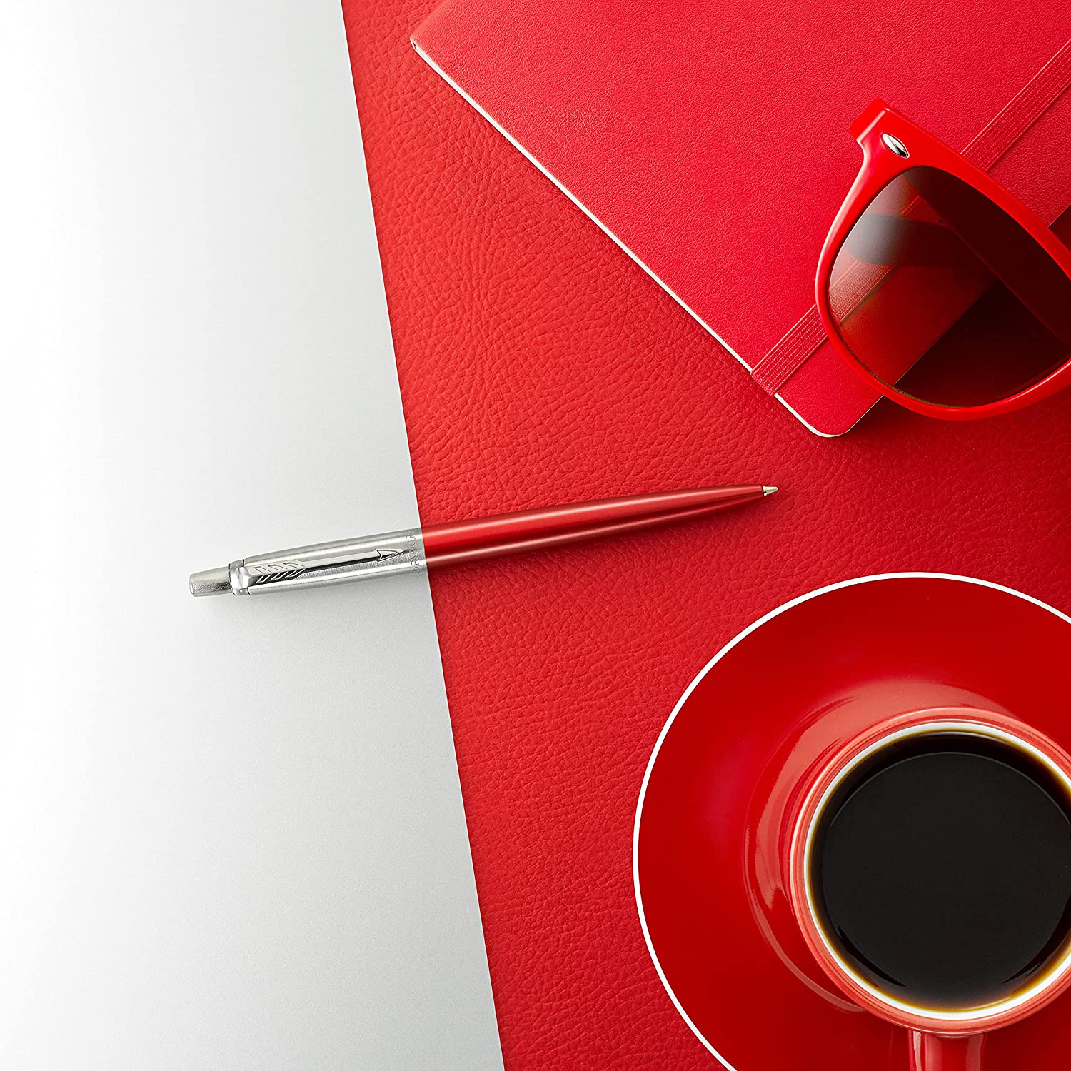 Stylo bille PARKER Jotter - Medium (M) - Kensington Red - 3501179531878