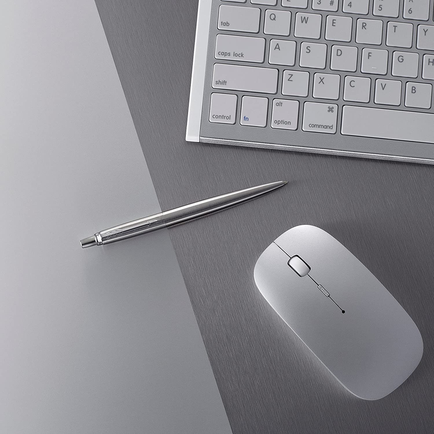 Stylo bille PARKER Jotter - Medium (M) - Stainless Steel Chrome Trim - 3501179531700