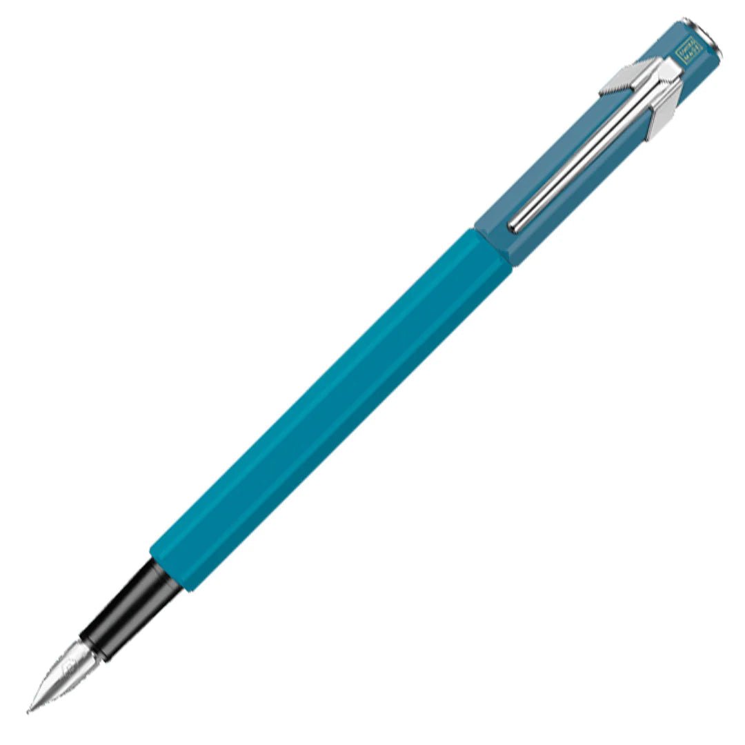 Stylo plume CARAN D'ACHE 849 Paul Smith Édition Spéciale 4 - Fine (F) - Cyan Blue & Steel Blue - 7630002354509