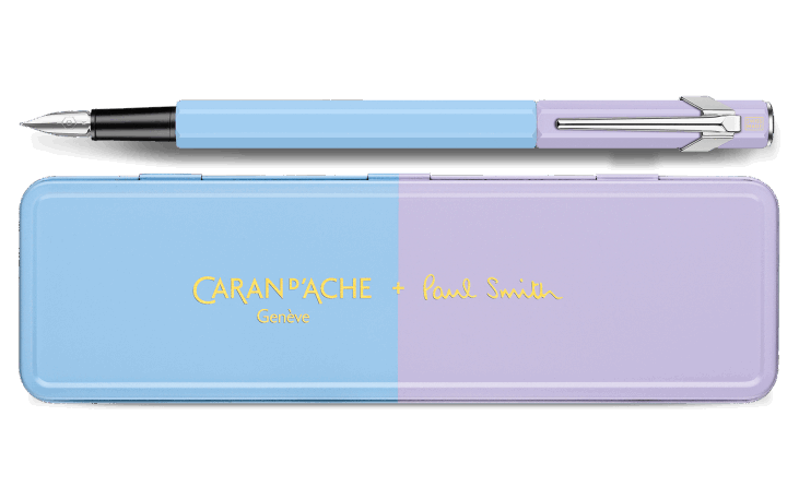 Stylo plume CARAN D'ACHE 849 Paul Smith Édition Spéciale 4 - Fine (F) - Sky Blue & Lavender Purple - 7630002354493