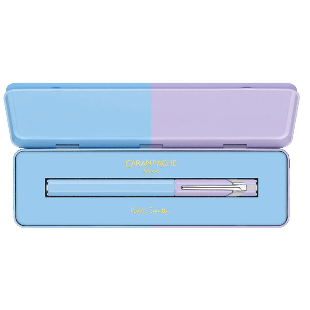 Stylo plume CARAN D'ACHE 849 Paul Smith Édition Spéciale 4 - Fine (F) - Sky Blue & Lavender Purple - 7630002354493
