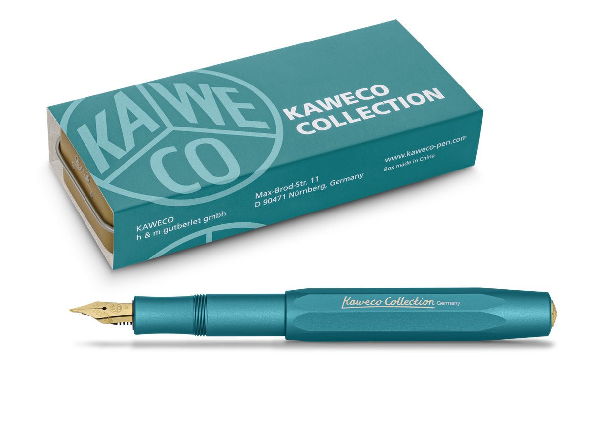 Stylo plume KAWECO Collection Iguana Blue - Extra-fine (EF) - Iguana Blue - 4251734921338