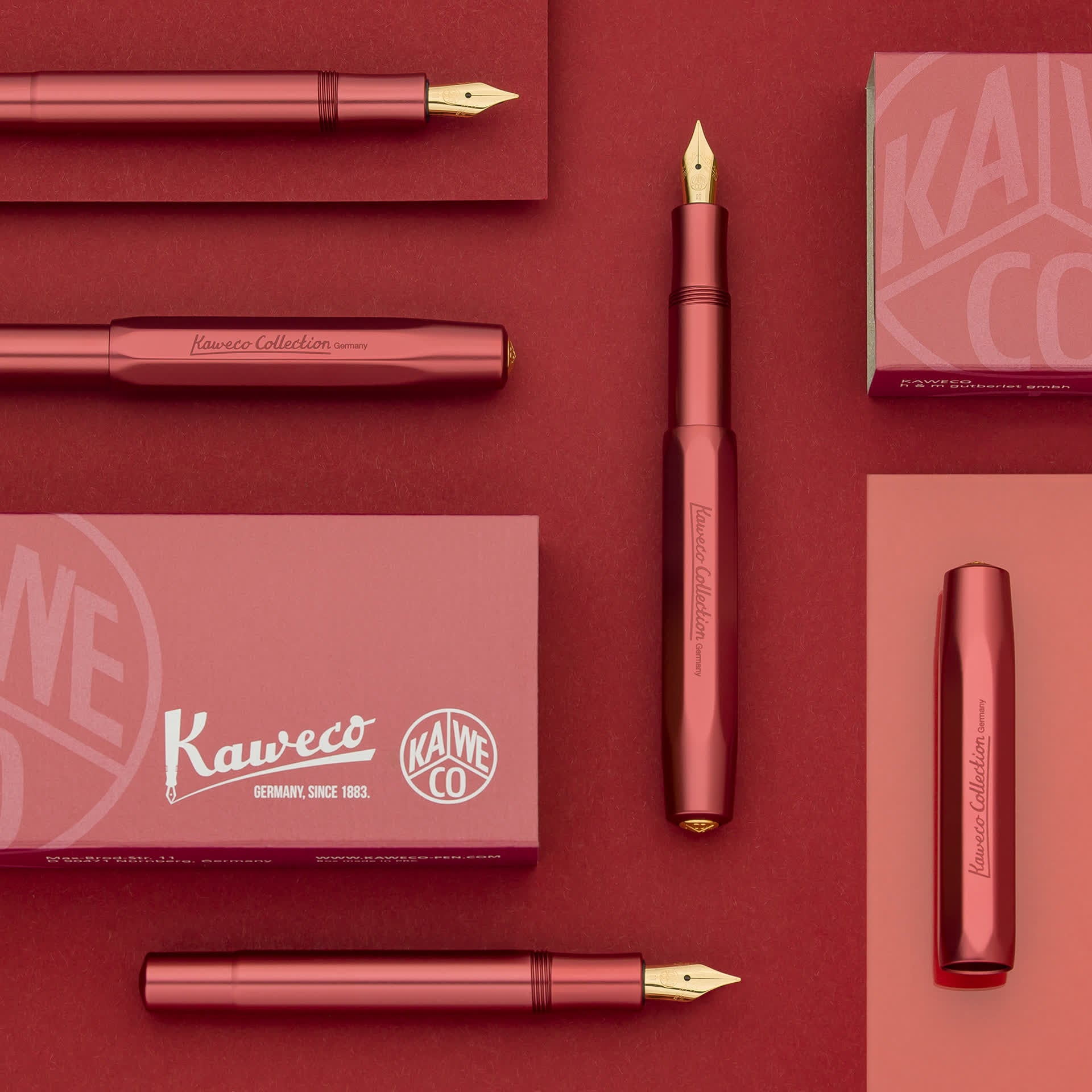 Stylo plume KAWECO Collection Ruby - Extra-fine (EF) - Ruby - 4251734921406