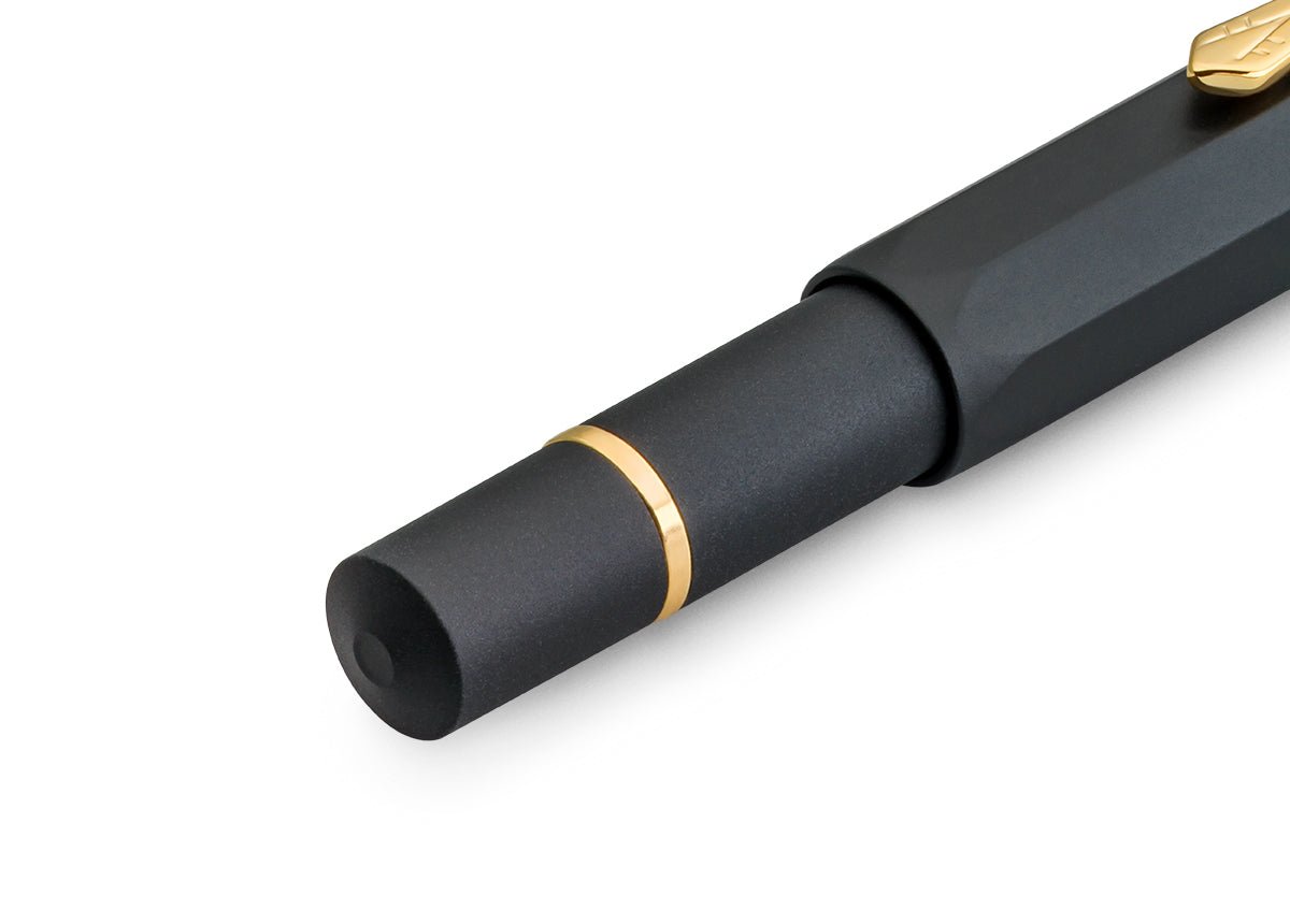Stylo plume KAWECO PISTON AL Sport Black/Gold - Starter Set (avec flacon d'encre) - Extra-fine (EF) - Black/Gold - 4251734922694